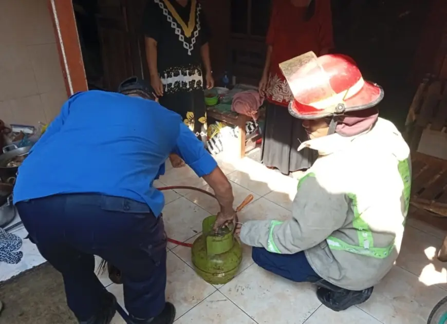 Ibu Rumah Tangga di Jombang Terluka Akibat Kebocoran Tabung Gas, Dapur Ludes Terbakar