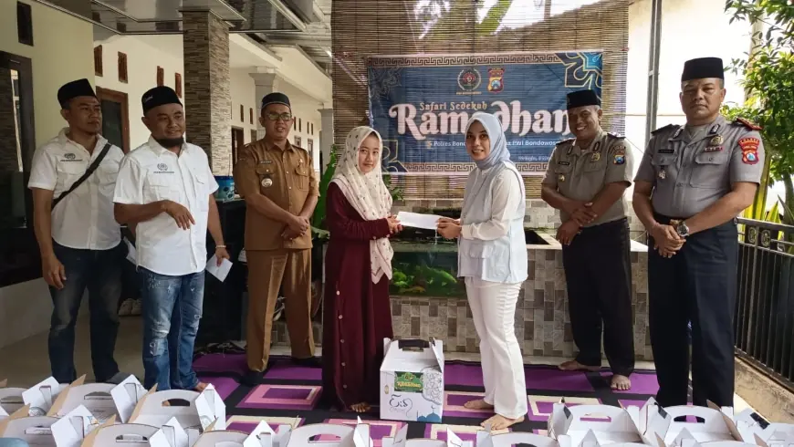 Hangatnya Ramadan di Banyuwulu, PWI dan Polres Bondowoso Berbagi Santunan untuk Dhuafa dan Anak Yatim