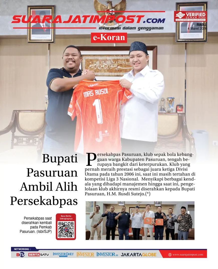 e-Koran, Edisi Rabu, 4 Maret 2026