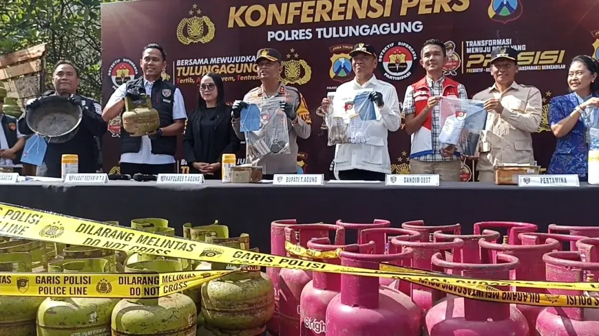 Polres Tulungagung Ungkap Penyebab Kelangkaan LPG 3 Kg, Dua Tersangka Ditangkap