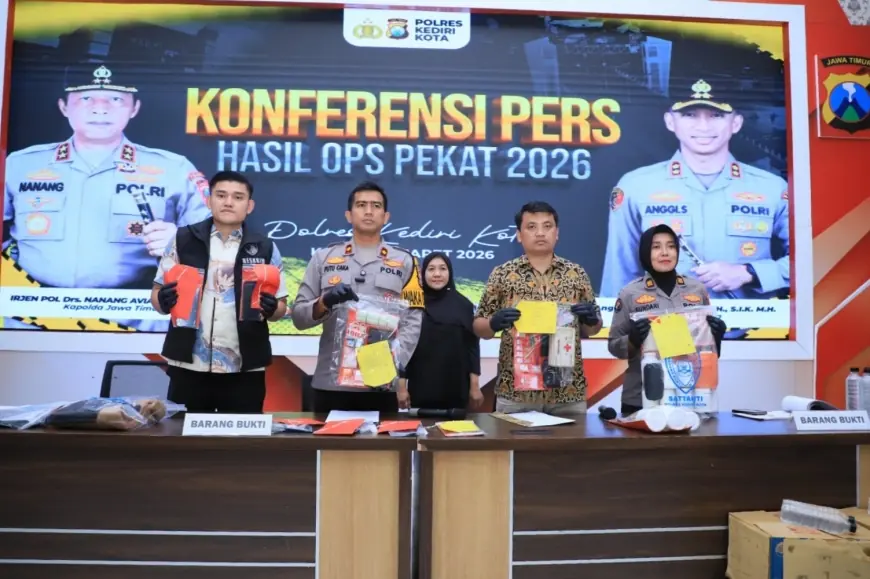 Operasi Pekat 2026 di Kota Kediri, Potret Buram Barang Haram yang Sulit Dibendung