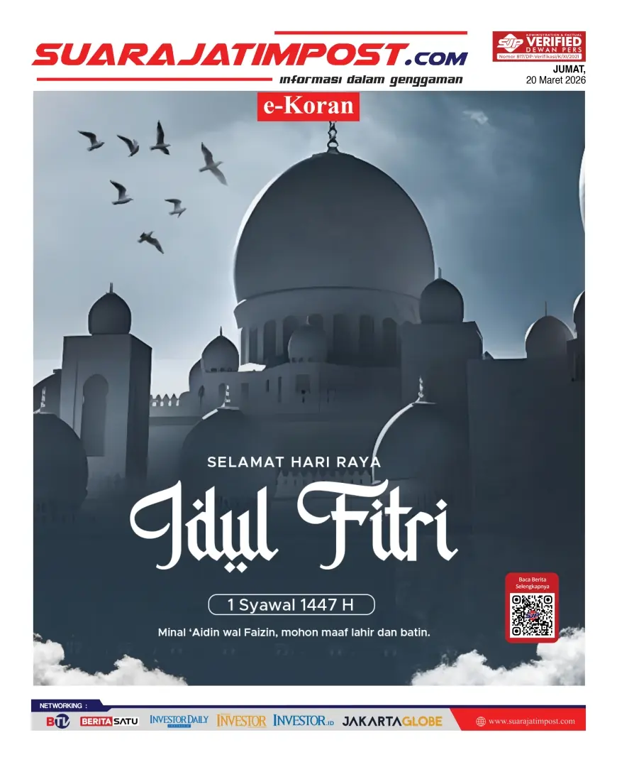 e-Koran, Edisi Jumat, 20  Maret 2026
