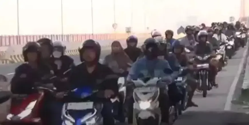 Arus Mudik Lebaran 2026 Mulai Padati Jembatan Suramadu, Didominasi Kendaraan Roda Dua