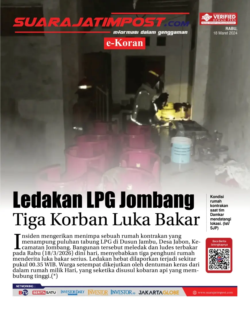 e-Koran, Edisi Rabu, 18 Maret 2026