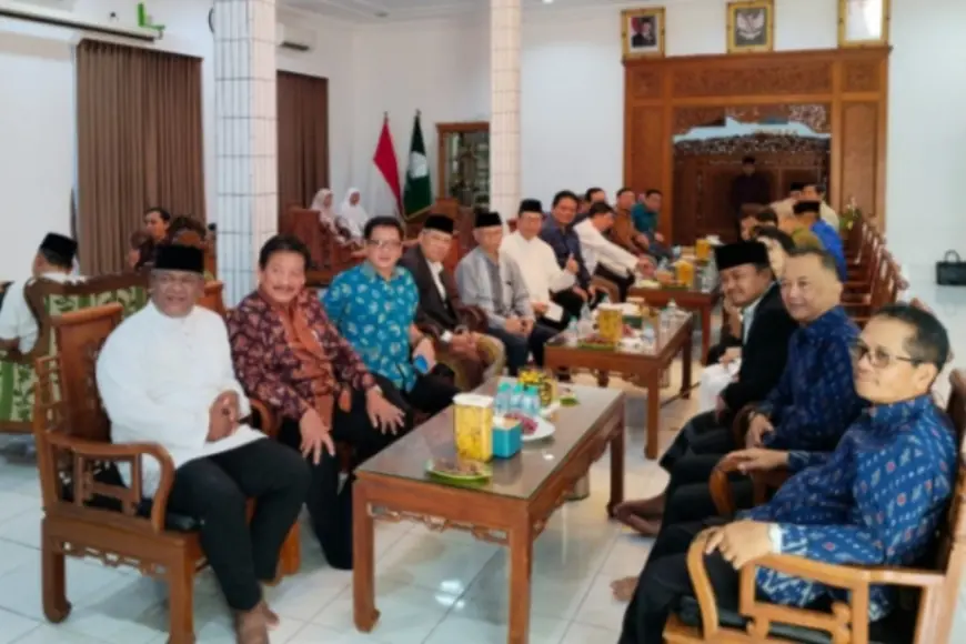 Perkuat Ukhuwah, Pengurus Ponpes Wali Barokah Rajut Silahturahmi dengan Ketua MUI Pusat, Wali Kota dan FKUB Kota Kediri