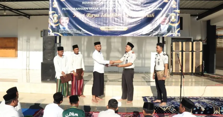 Rutan Kraksaan Berikan Remisi Lebaran kepada 174 Warga Binaan