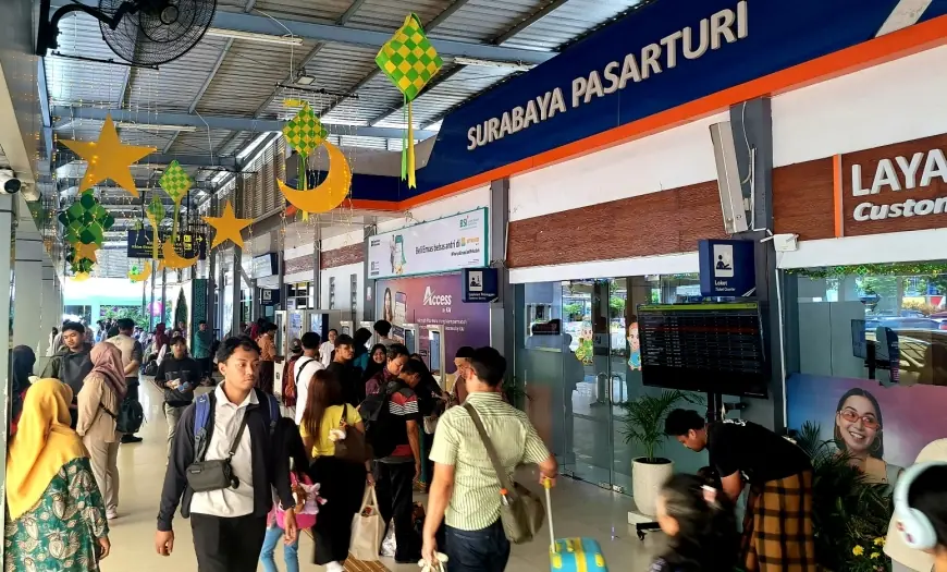 Arus Balik Menguat, 576 Ribu Penumpang Padati KAI Daop 8