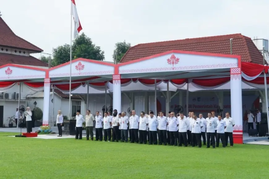 HUT ke-1222, Bupati Kediri Tekankan Integritas dan Kinerja Birokrasi Pasca-Lebaran