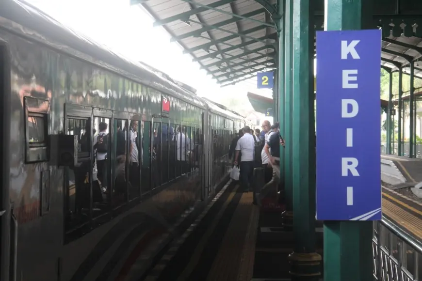Volume Penumpang di Stasiun Kediri Tetap Tinggi Pascapuncak Arus Balik