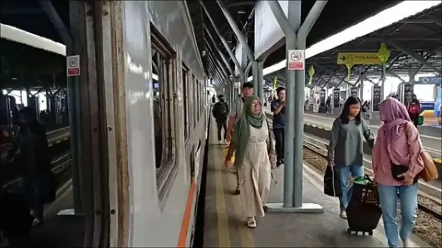 H+6 Lebaran, 47 Ribu Penumpang Padati Stasiun di Wilayah Daop 8 Surabaya