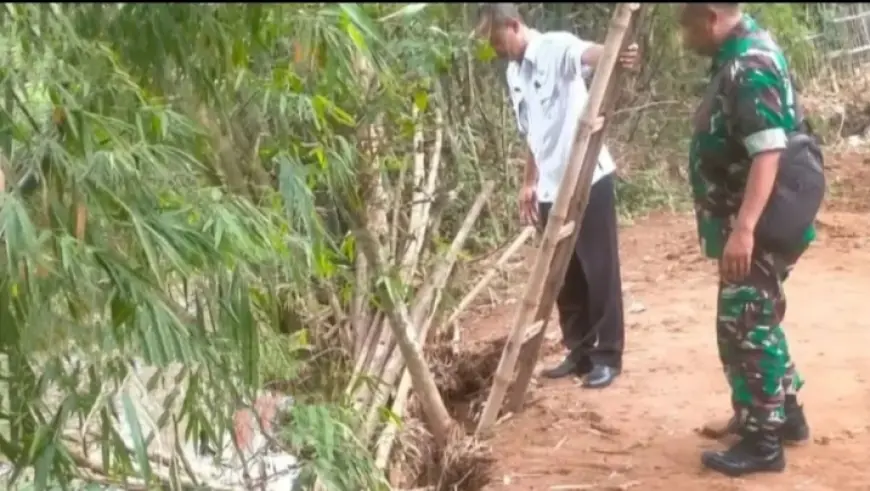 Tanah Gerak Ancam Sungai Bodor, Begini Langkah Pencegahan BPBD Nganjuk