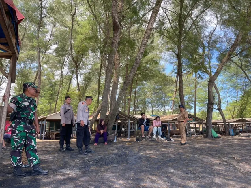 Polisi Patroli Wisata Pantai Serang, Antisipasi Lonjakan Pengunjung Pasca Lebaran