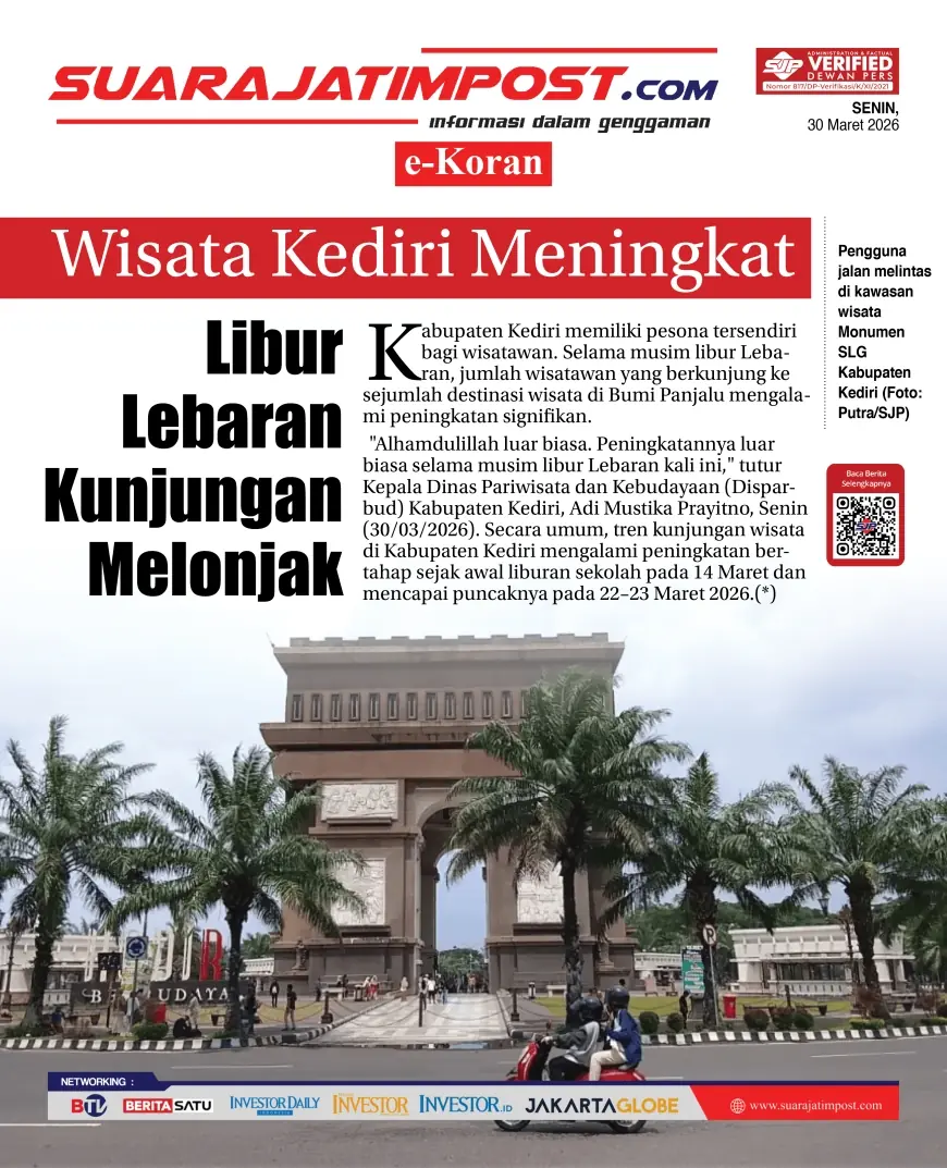 e-Koran, Edisi Senin, 30 Maret 2026