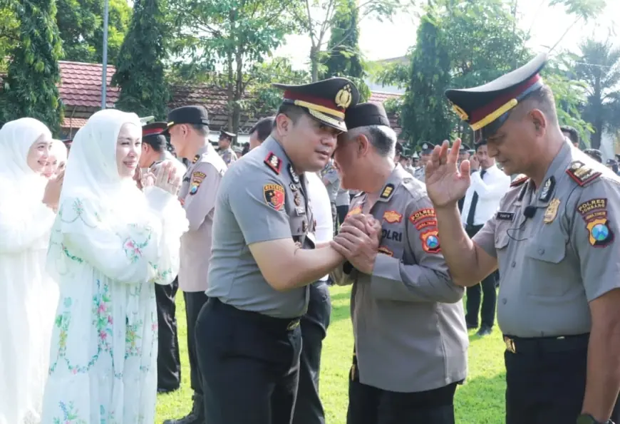 Apel Perdana Usai Idulfitri, Kapolres Jombang Apresiasi Kinerja Anggota