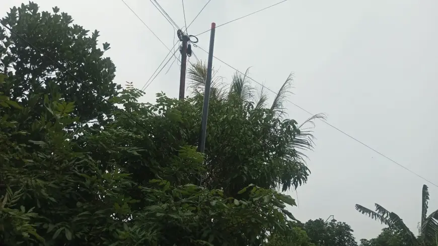 Warga Pertanyakan Pemasangan Puluhan Tiang Provider MyRepublic di Area Desa Tanpa Izin Jelas
