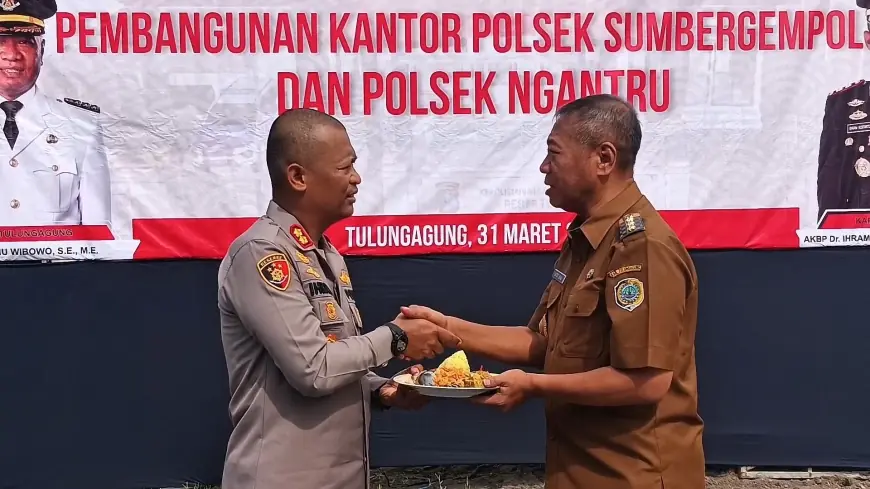 Bupati Gatut Sunu Selesaikan Polemik Lahan Dua Mapolsek di Tulungagung, Pembangunan Dimulai