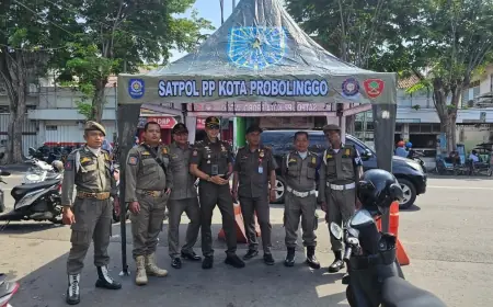 Satpol PP Kota Probolinggo Dirikan Dua Pos Pengawasan di Pasar Baru, Tertibkan Pedagang dan Urai Kemacetan