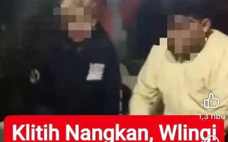 Video Penangkapan Dua Remaja di Wlingi Blitar Viral di Media Sosial