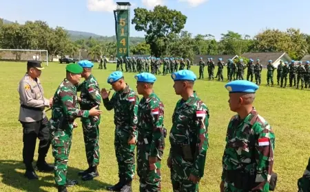 Di Tengah Situasi Tak Kondusif, Ratusan Prajurit Yonif 514 Bondowoso Berangkat Tugas ke Lebanon