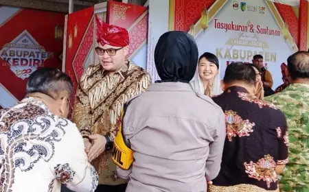 Peringatan Hari Jadi Kabupaten Kediri ke-1222 Digelar Khidmat di Area Kantor Pemkab