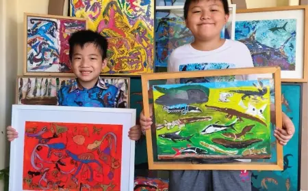 Berbicara Melalui Karya, Konsistensi Sie Bersaudara Menembus ARTJOG Kids Empat Tahun Berturut-turut