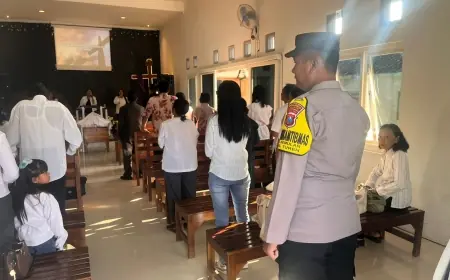 Polisi Amankan 119 Lokasi Ibadah Paskah di Kabupaten Malang