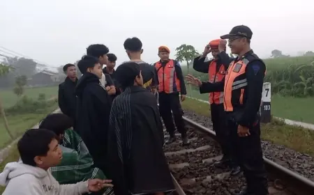 Selama Lebaran, KAI Daop 7 Madiun Catat 7 Insiden di Jalur Rel dan Perlintasan