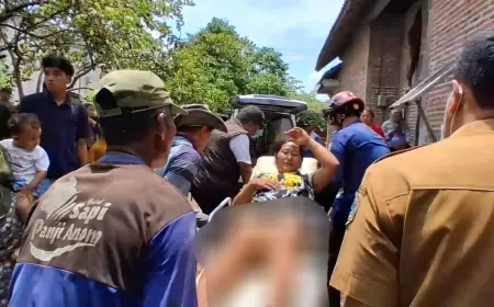 Penjual Bensin Eceran Terluka Akibat Kebakaran di Tulungagung