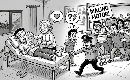 Plot Twist Nasib Maling Motor di Sampang: Dari Pasien VVIP Jadi Bulan-bulanan Warga