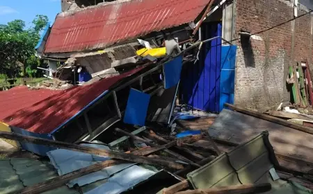 Ngawi Diterjang Puting Beliung dan Hujan Es, Warga Bersihkan Puing dan Pulihkan Akses Jalan