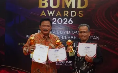 BPR Anjuk Ladang Nganjuk Raih Tiga Penghargaan dalam Top BUMD Awards 2026