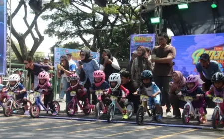 Kejuaraan Pushbike Mojokuto Championship Piala Bupati Kediri Diserbu Ratusan Peserta