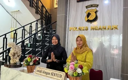 Polres Nganjuk Rayakan Hari Kartini dengan Pelayanan Humanis dan Busana Adat