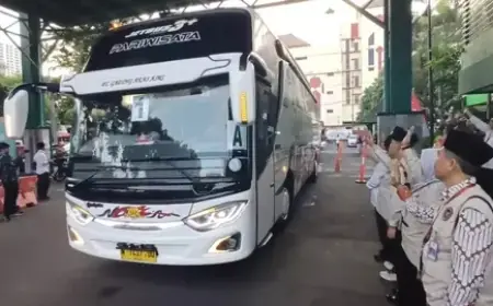 Khofifah Lepas Kloter Perdana Jemaah Haji Jatim ke Tanah Suci