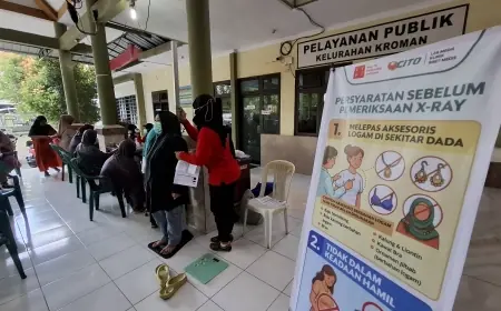Waspada TBC, Warga Serbu Layanan Rontgen dan CKG Gratis di Gresik