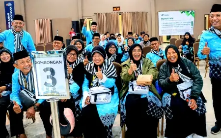 Embarkasi Surabaya Berangkatkan 2.612 Jemaah Haji, Lima Kloter Diberangkatkan Hari Ini