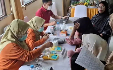 HPN 2026: Ratusan Warga Antusias Ikuti Bakti Sosial dan CKG di Balai KWG Gresik