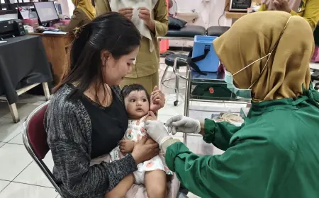 Imunisasi Campak di Kota Blitar Dikebut Hingga Akhir April