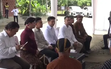 Wapres Gibran Tinjau Proyek Bendungan Bagong di Trenggalek, Serap Aspirasi Kepala Desa