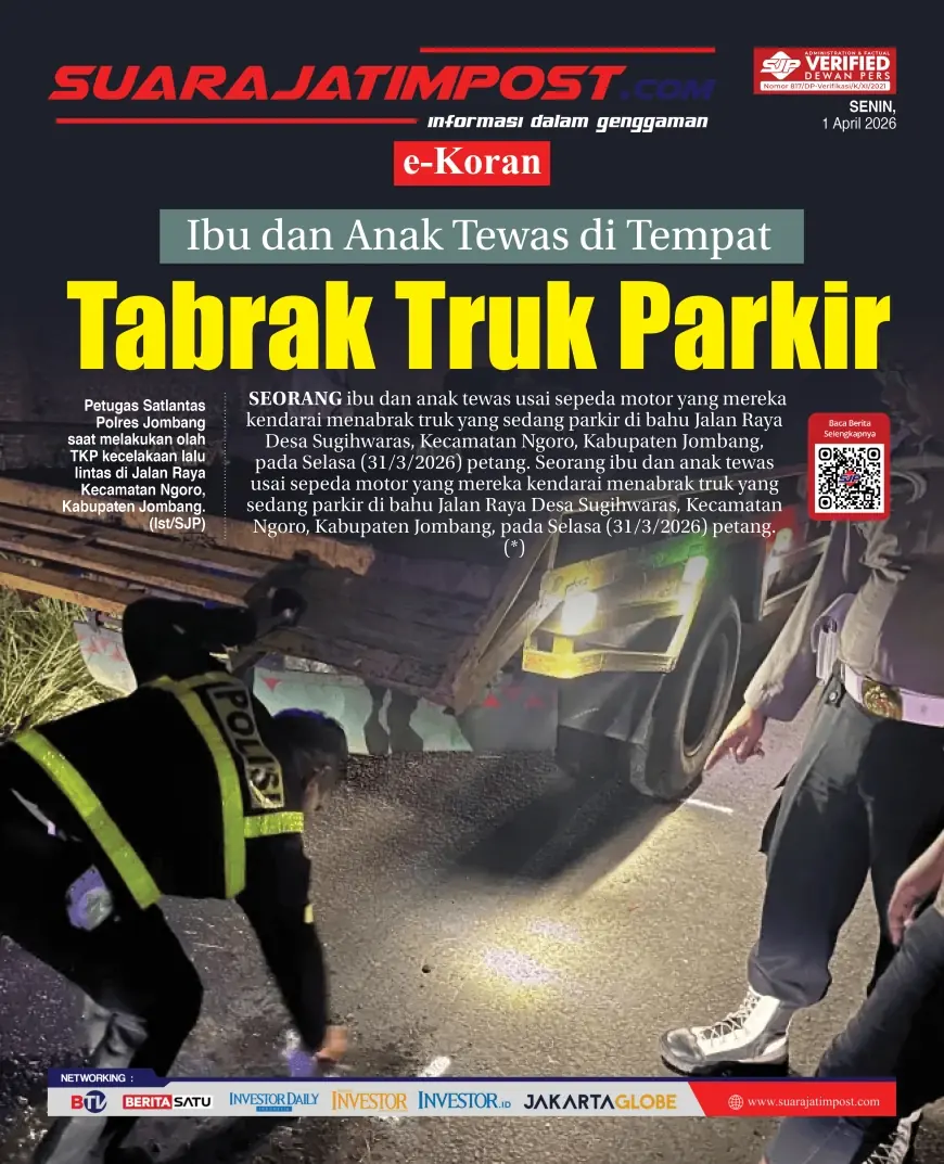 e-Koran, Edisi Rabu, 1 April 2026