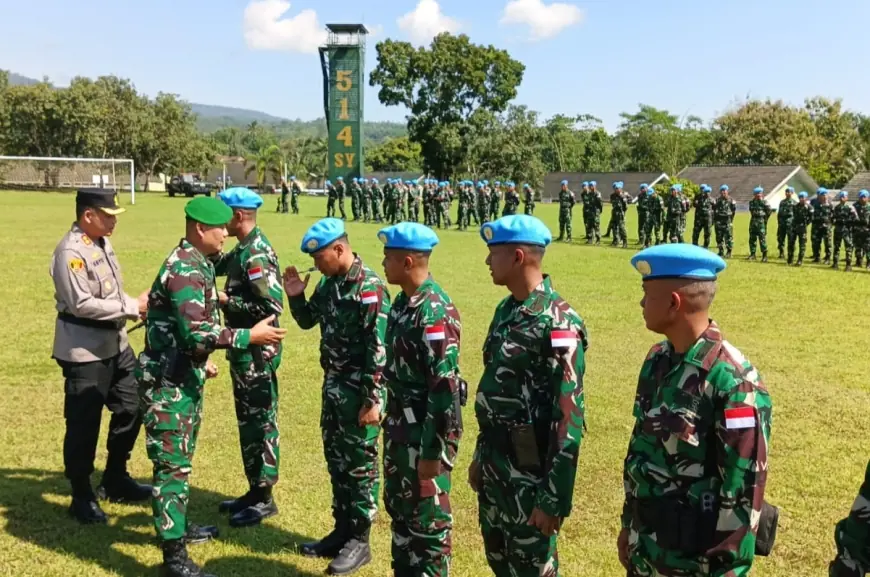 Di Tengah Situasi Tak Kondusif, Ratusan Prajurit Yonif 514 Bondowoso Berangkat Tugas ke Lebanon