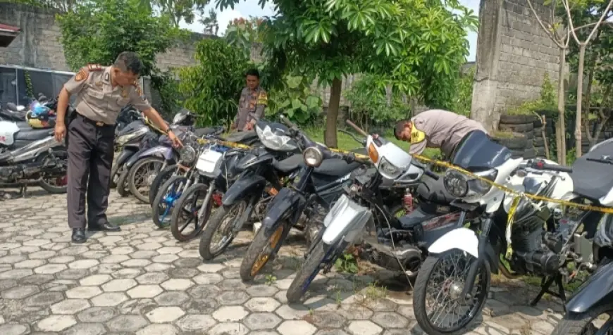 Diduga Jadi Sarana Balap Liar, Puluhan Motor di Nganjuk Diamankan