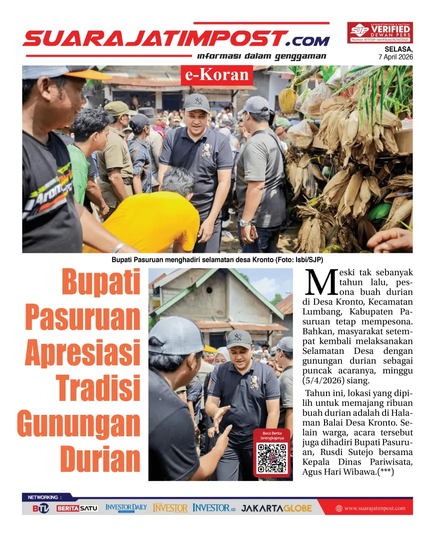 e-Koran, Edisi Selasa, 7 April 2026