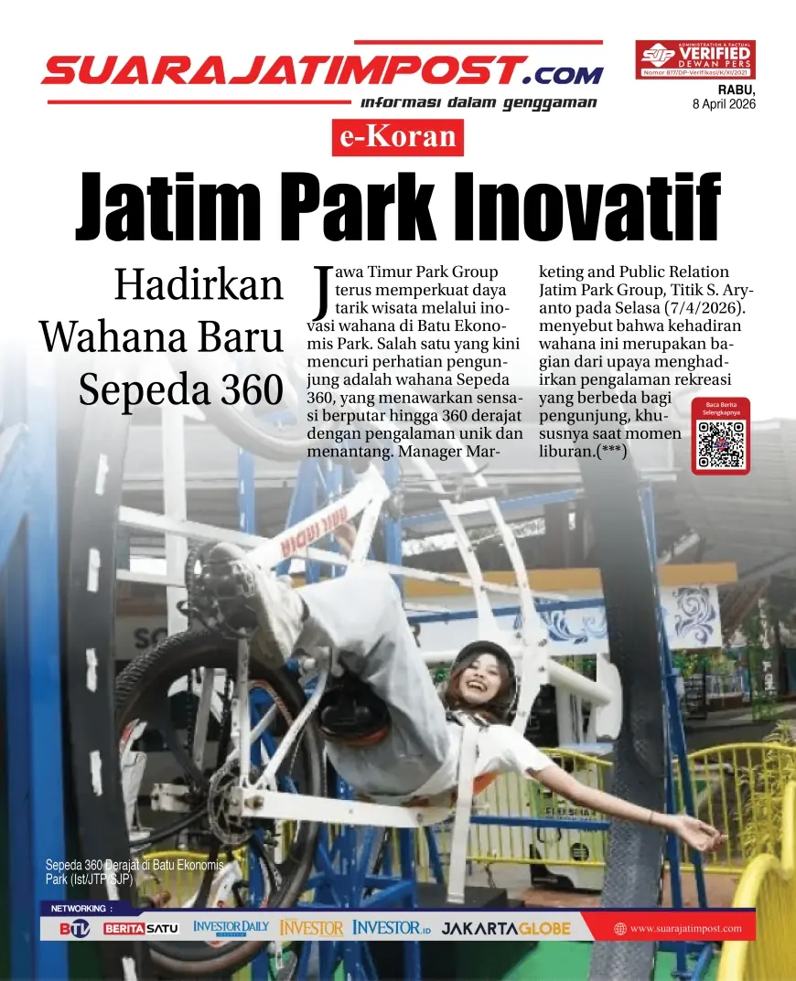 e-Koran, Edisi Rabu, 8 April 2026