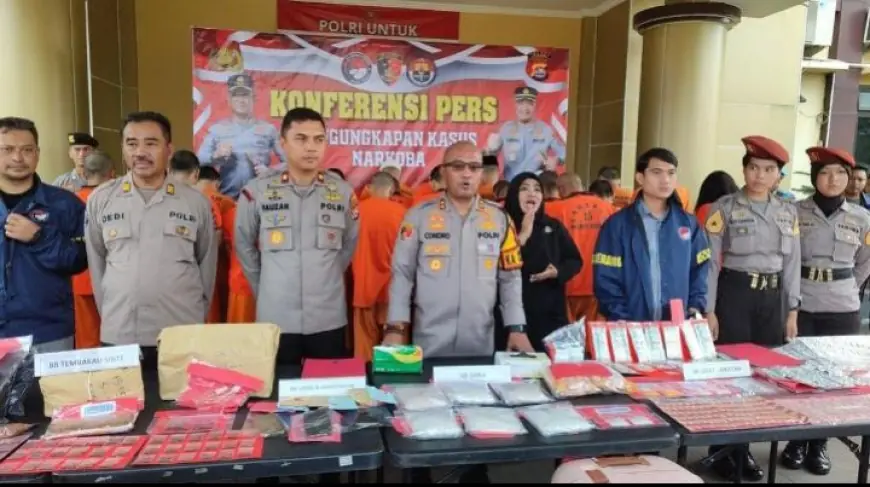 Polresta Sidoarjo Bongkar 19 Kasus Narkoba, 25 Tersangka Diamankan