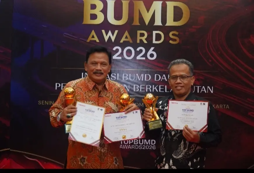 BPR Anjuk Ladang Nganjuk Raih Tiga Penghargaan dalam Top BUMD Awards 2026