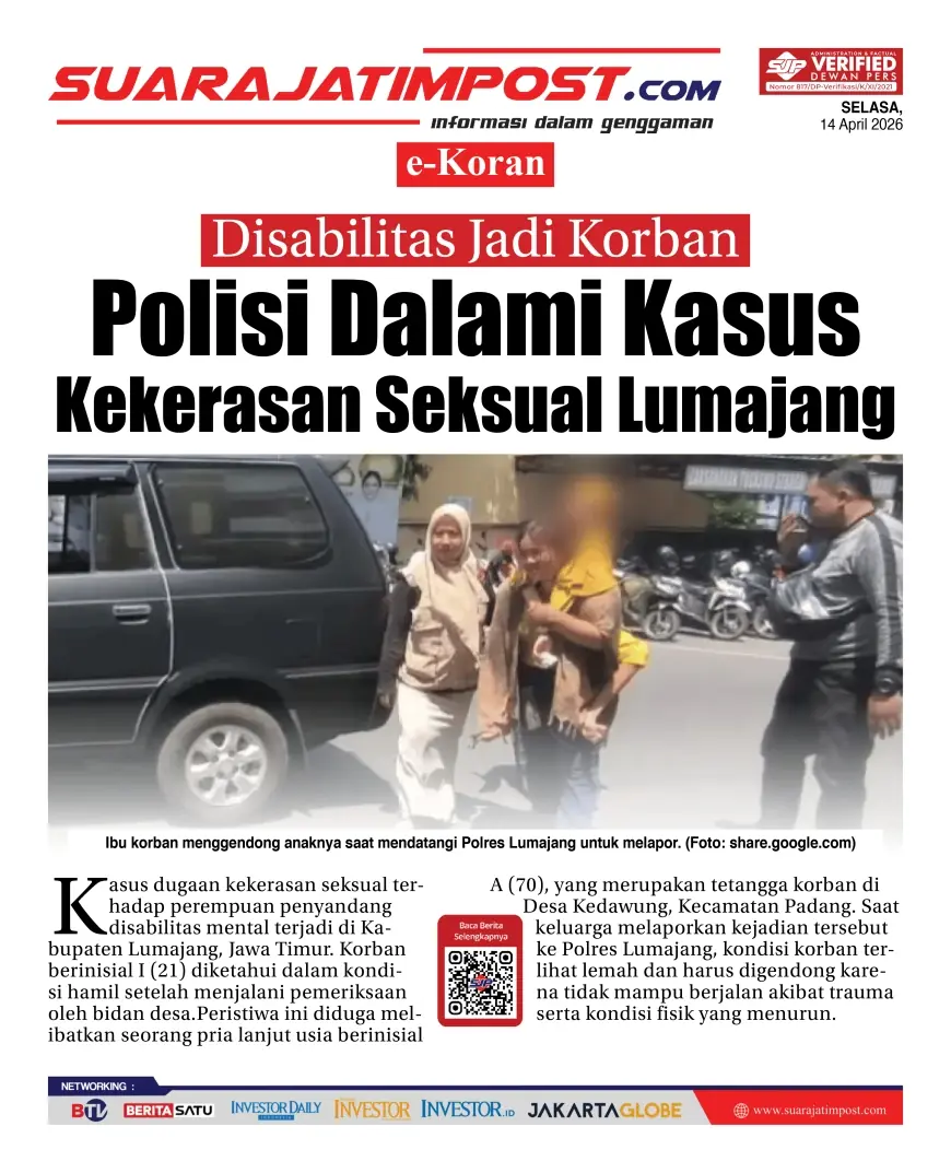e-Koran, Edisi Selasa, 14 April 2026