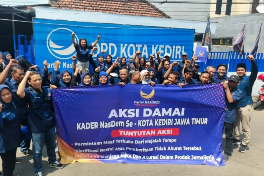 Kader NasDem Kota Kediri Usung Aksi Damai, Tegaskan Hal Berikut