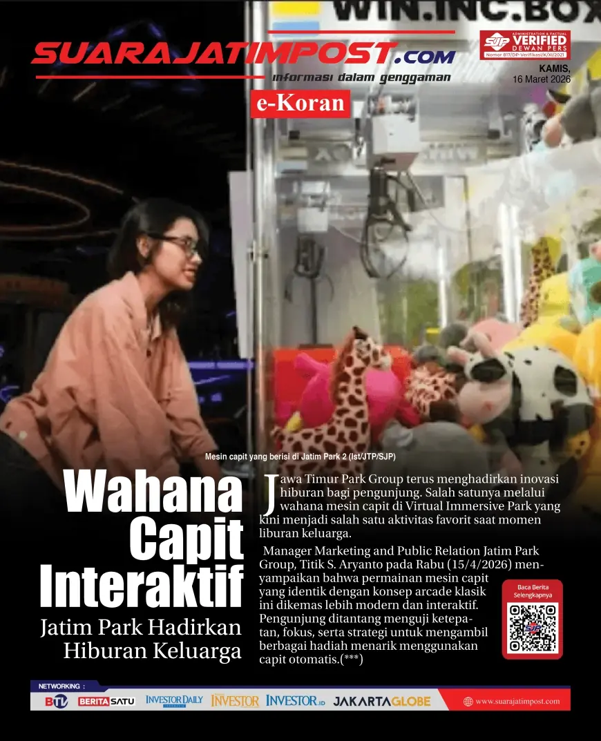 e-Koran, Edisi Kamis, 16 April 2026