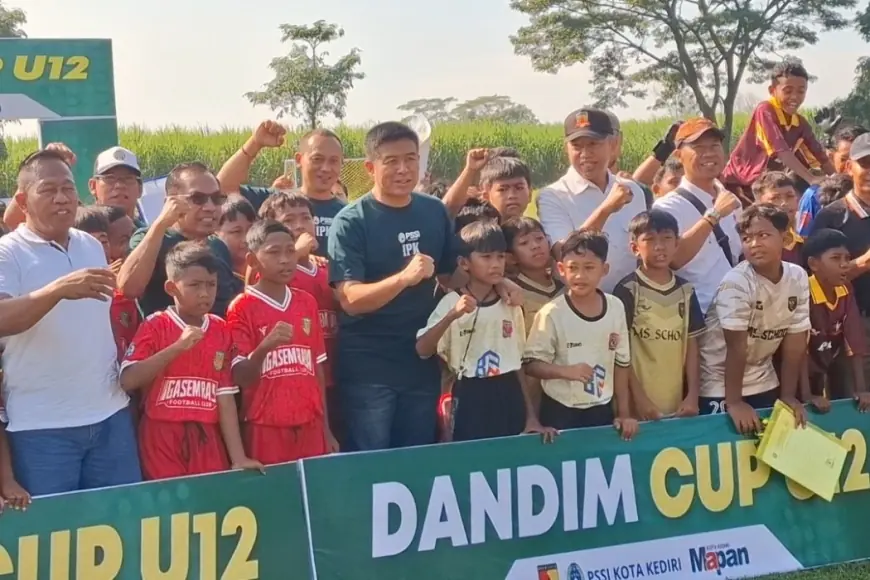 Dandim Cup U12 Jadi Ajang Pembibitan dan Wadah Kompetisi Sepakbola Anak-Anak Kota Kediri